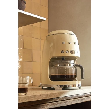 Smeg DCF01CREU Krem Filtre Kahve