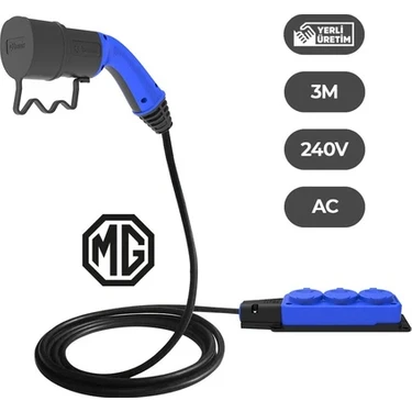 BEV2L-3203-3203 V2L 3lü Kablolu Uzatma Priz Adaptör
