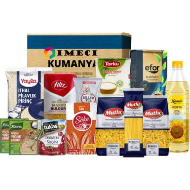 İmeci Ramazan Paketi Gıda Kumanya Yardım Erzak Kolisi Bereket