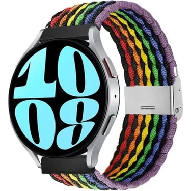 MMP Shop Samsung Galaxy Watch 4 5 6 7 Fe 40 44MM Classic 42 43 46 47MM Uyumlu 20MM Metal Klipsli