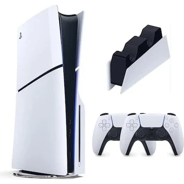 Sony Playstatıon 5 Slım Cd'li 1 Tb Oyun Konsolu Çift Kollu + Şarj