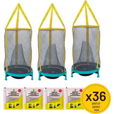 Flies Inn 3'lü Hg Karasinek Tuzağı + 30 Adet 25GR