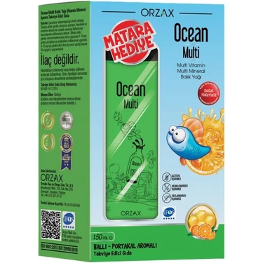 Orzax Ocean Multi Balık Yağı Şurup 150 ml Matara Hediye Fiyatı