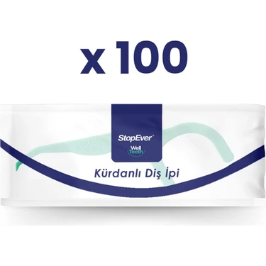 StopEver Kürdanlı Diş İpi Selefon Ambalajlı x 100