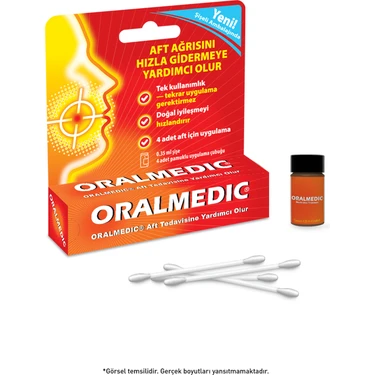 Oralmedic Aft (Ağız Yarası) Tedavisi Tek Kullanımlık, Yeni