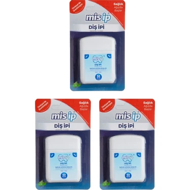 Misip Diş İpi 50 mt Naneli 3