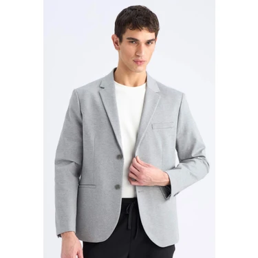DeFacto Slim Fit Dar Kesim Astarlı Blazer Ceket Erkek Fiyatı