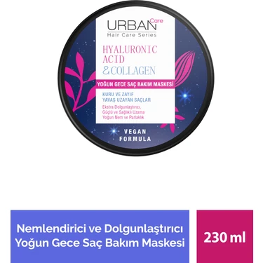 Hyaluronik Asit &  Kuru ve Cansız Saçlara Özel Yoğun Gece Saç Bakım Maskesi 230