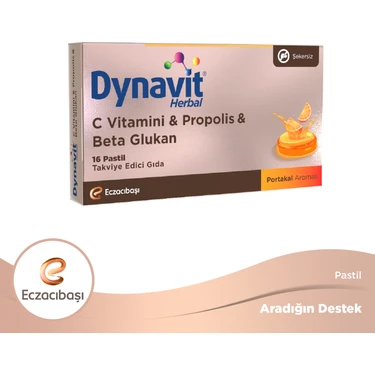 Dynavit Herbal Vitamin C Propolis ve Betaglukan 16