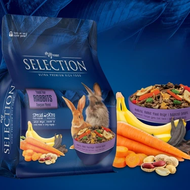 My Yem Selection Kuru Sebze Ve Meyveli Takviyeli Tavşan Rabbits Yemi 1kg (3