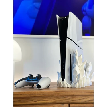 Ps5 Slım Crystal Stand (DİJİTAL VERSİYON) Playstation 5 Dikey Stand Ps5 Stand Disk ve