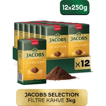 Jacobs Selection Filtre Kahve 250 gr x 12