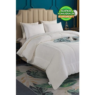 Evlen Home Collection Ultra Yumuşak Çift Taraflı Wellsoft Peluş Yorgan Çift Kişilik (Battaniye /