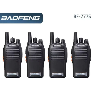 Baofeng 4 Lü Set Baofeng 777S Inşaat Şantiye Av Gezi Vale Vinç Piknik Konvoy Okul