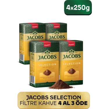 Jacobs Selection Filtre Kahve 4'lü 250