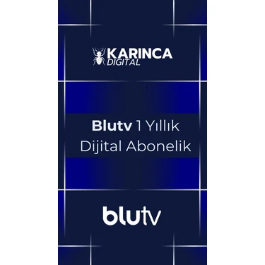 Blutv 1 Yıllık Dijital Hesap Aboneliği