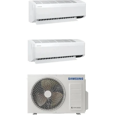 Samsung  Windfree 1+2 Sistem (AJ068TXJ3KH-EA) 12+18 Btu Iç ,6.8 Kw Dış A++ Multi Duvar Tipi
