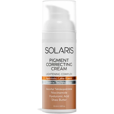Solaris Aydınlatıcı Leke Kremi 50