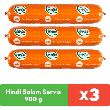 Pınar Hindi Salam Servis 900 g x 3