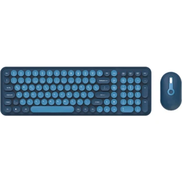 Bkb6 Daktilo Model Gri Ev Ofis Iş Yeri 2.4 Ghz Kablosuz Klavye Mouse