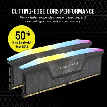 Corsair Corsaır Vengeance Rgb Ddr5 32GB (2X16GB) 6400MHZ Fiyatı