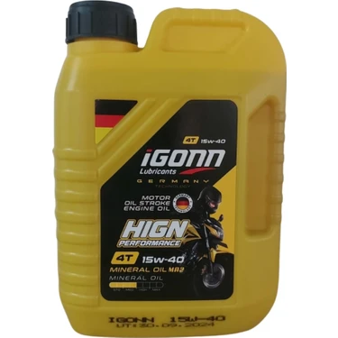 Igonn 4t 15W40 1 Litre Motorsiklet Yağı (Üretim Yılı: