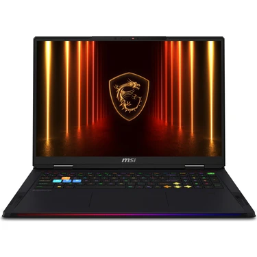 MSI RAIDER 18 HX AI A2XWJG-215TR Intel Core Ultra 9 285HX 64GB 4TB SSD RTX5090 Windows 11 Home 18"