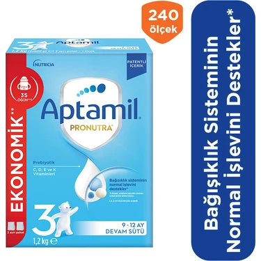 Aptamil 3 Prebiyotikli Devam Sütü 1200