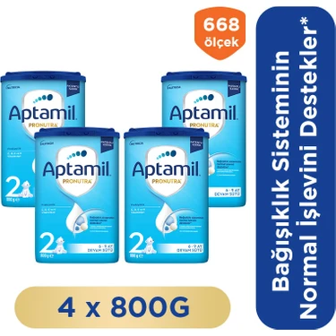 Aptamil 2 Prebiyotikli Devam Sütü 800 Gr x 4 Adet 3200
