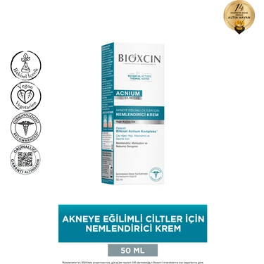 Bioxcin Acnium Sebum Dengeleyici Nemlendirici Krem 50