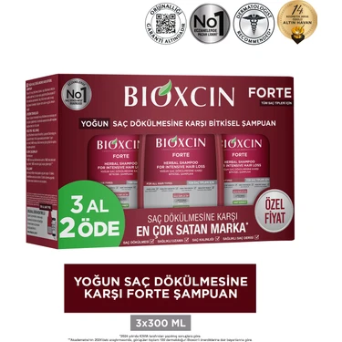 Bioxcin Forte Şampuan 300 ml 3 Al 2