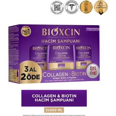 Bioxcin 3 Al 2 Öde Collagen Biotin