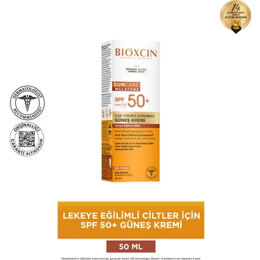 Bıoxcın Sun Care Lekeye Eğilimli Ciltler Için Çok Yüksek Korumalı Güneş Kremi 50