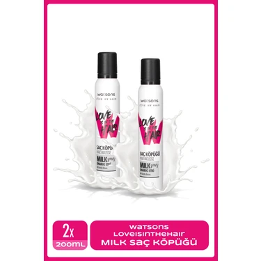 Watsons Love is in the Hair Milk Saç Köpüğü 200 ml x 2