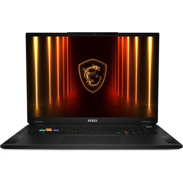 MSI STEALTH 18 HX AI A2XWIG-021TR Intel Core Ultra 9 275HX 64GB 2TB SSD RTX5080 Windows 11 Pro 18"