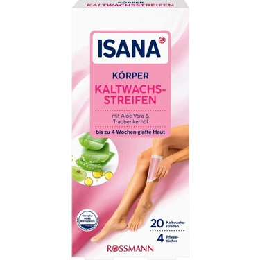 Isana Soğuk Ağda Bandı Aloe Vera Özü ve Üzüm Çekirdeği Yağı 20