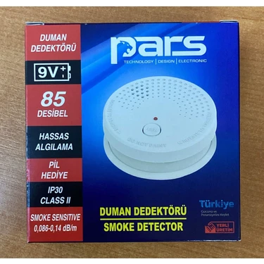 Pars Pilli Duman Dedektörü 85DB 9 Volt Pil
