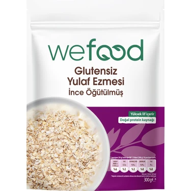 Wefood Ince Öğütülmüş Glutensiz Yulaf Ezmesi 300 gr