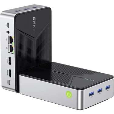 G9 Intel N150 İşlemci, 12GB DDR5 5500Mhz RAM + 64GB EMMC, 512GB SSD, 2x2.5G Ethernet Linux + Win 11
