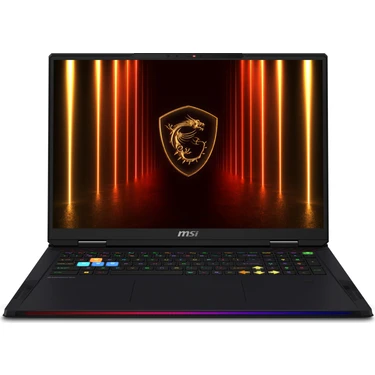 MSI RAIDER A18 HX A9WIG-092TR AMD Ryzen 9 9955HX3D 64GB 2TB SSD RTX5080 Windows 11 Home 18" UHD+