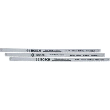 Bosch Demir Testeresi Bıçağı 3parça - 150MM 24 Diş