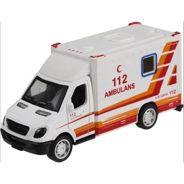 Sunman Oyuncak Metal Çek Bırak Ambulans 10