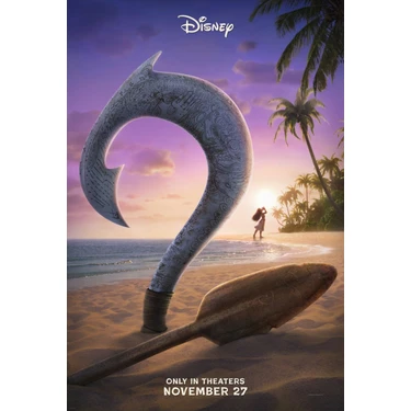 Fidelyo Tasarım  Moana 2 (2024) 0013  (Folyo / Afiş / Poster) 4665 ( 35 cm x 50 cm