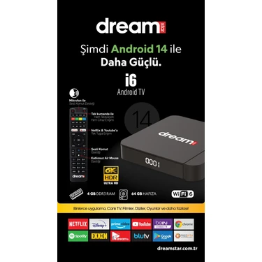 Dreamstar I6 64GB Android 14 TV