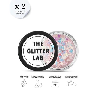 The Glitter Lab 2 Adet Yougurt Galaxy Glitter – Avantajlı