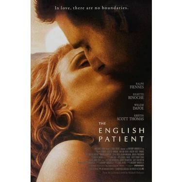 Fidelyo Tasarım The English Patient (1996) 2 Afiş - Poster ( Folyo ) - Afiş - POSTER-6813 ( 50 cm x