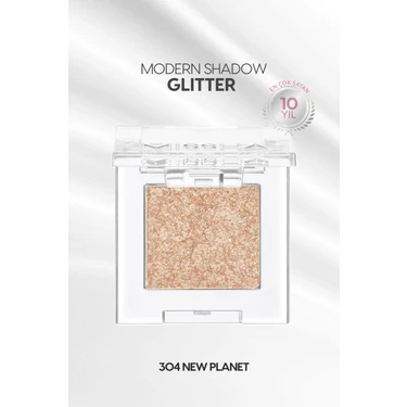 MISSHA Kalıcı, Topaklanma Yapmayan, Simli Tekli Far Modern Shadow Glitter (304 New