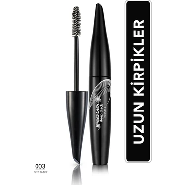 Spider Lash Yoğun Renk ve Hacim Veren Maskara (001 Deep Black)