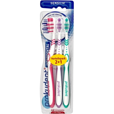 Prokudent Yumuşak Kıllı Diş Fırçası 3'lü Set Uzun Kıllar ile Etkili