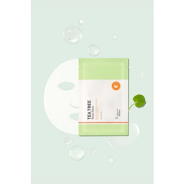 MISSHA Yağlanma ve Akneye Eğilimli Ciltlere Nem Veren Yaprak Maske A'PIEU The Pure Tea Tree Sheet